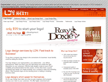 Tablet Screenshot of logodesignnext.com